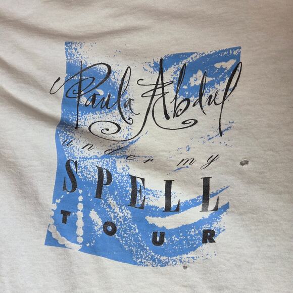 Paula Abdul 1991 Under My Spell Tour T Shirt XL Vintage Concert Tee - Picture 8 of 14